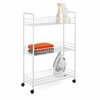 Honey-Can-Do Laundry Cart Roll Wht3Tr CRT-01149